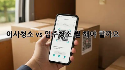 이사청소 vs 입주청소: 뭘 해야 할까요? 🤔
